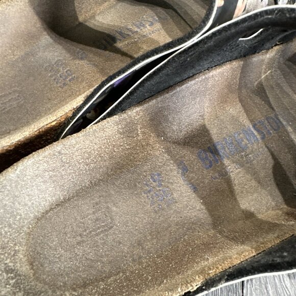 Birkenstock Florida Floral Black Sandals Women’s EU 39 US 8-8.5 Soft Bed - Picture 9 of 9